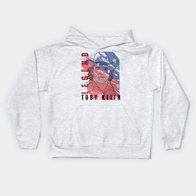 Toby Keith - Legend Kids Hoodie by RealNakama